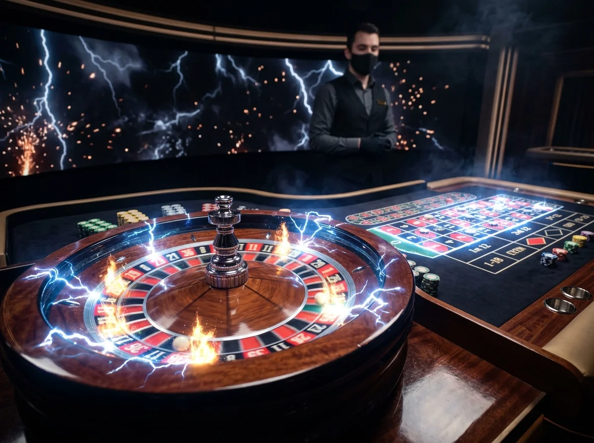 Live Lightning Roulette τραπέζι